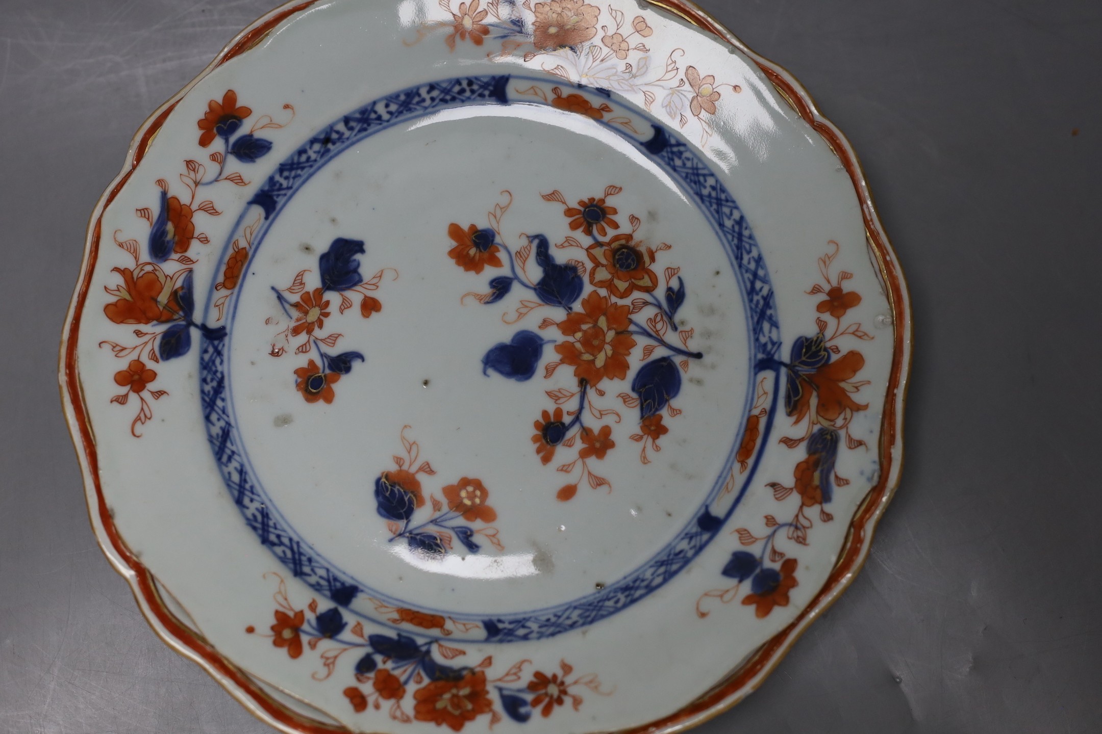 A group of 18th / 19th century Chinese blue and white plates and bowls, Largest 22 cm diameter